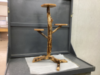 HANDCRAFTED WOOD PLANT STAND