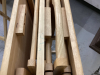 SET OF (4) WOOD TV TRAYS ON STAND - 3