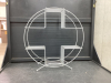 WHITE WIRE PLANT/KNICK KNACK STAND