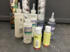(3) ROLLS "STAINED GLASS" WINDOW FILM & SMALL BOTTLES OF WINDOW COLOR - 2