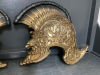 (2) PLASTIC "ROMAN HELMET" WALL DECOR - 3