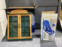 DIRTBUSTER CORDED VACUUM, SMALL CURIO CABINET - WALL MOUNT