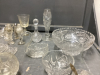 VARIETY OF PINWHEEL CRYSTAL - BOWL, SALT & PEPPER, CANDY DISHES, BUTTER DISH, ETC - 3