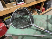 Aluminum and rubber mesh dip net