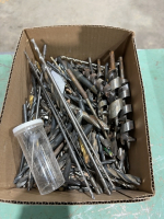 Box of assorted drill bits