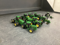 BAG OF SMALL CAST JD TRACTORS,