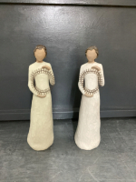 (2) LARGE WILLOW TREE ORNAMENTS - "WELCOMING SPIRIT"