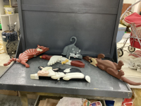 HAND CRAFTED WOOD FENCE SITTERS