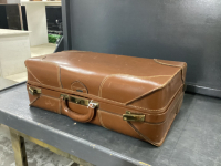 VINTAGE FOURNIER LEATHER SUITCASE