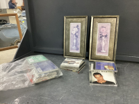 CD'S AND (2) SMALL PICTURES