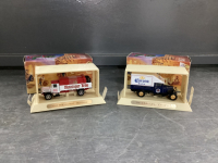 (2) MATCHBOX "GREAT BEERS OF THE WORLD SERIES" COLLECTOR CARS - 1932 MERCEDES BENZ L5 HENNINGER & 1932 FORD AA CORONA
