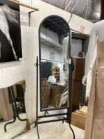 STAND-ALONE FULL LENGTH MIRROR W/ METAL FRAME