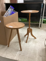 (2) SMALL SIDE TABLES/PLANT STANDS